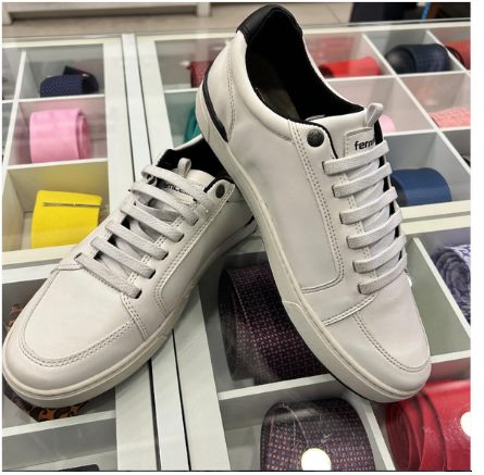 Tênis casual branco masculino
